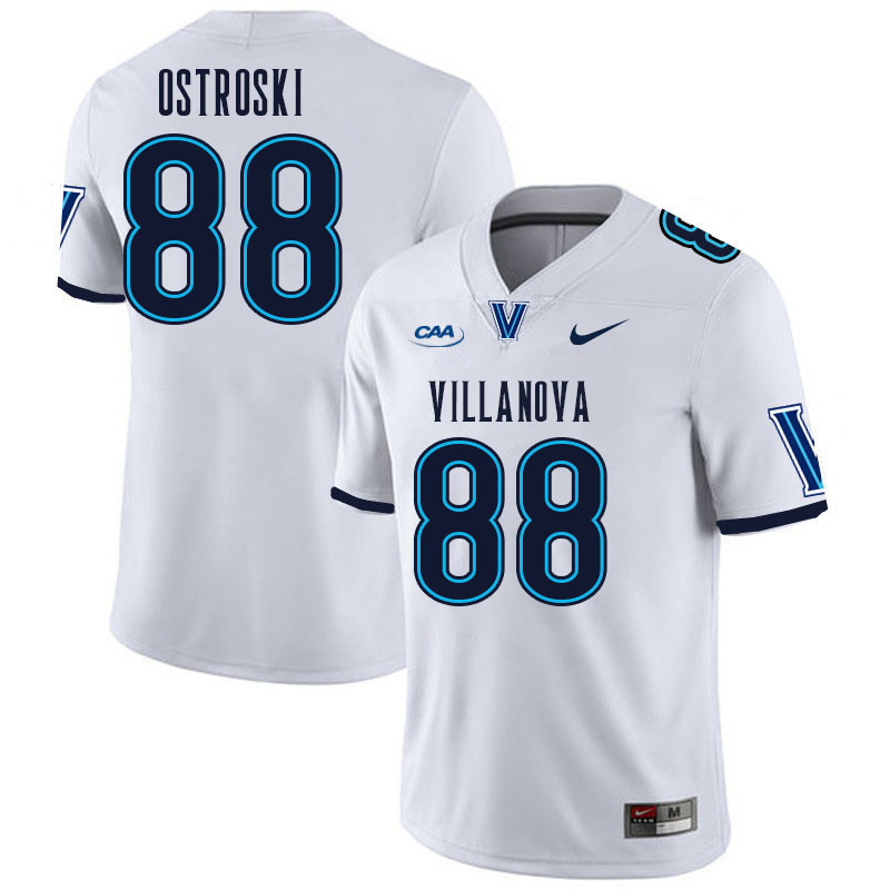 Men #88 Carmen Ostroski Villanova Wildcats College Football Jerseys Stitched Sale-White